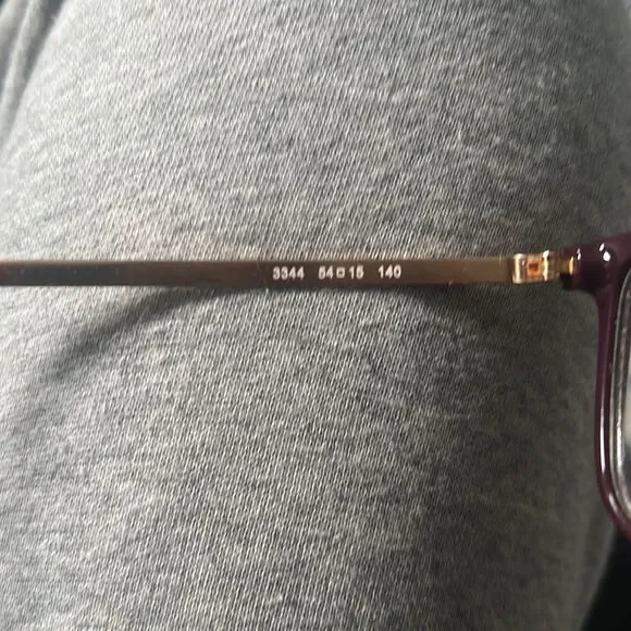 NWT 059 beautiful burgundy Michael Kors eyeglasses with rose gold trim - Picture 4 of 4